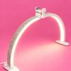 Lámpara LED de mesa con arco y bordes de diamantes