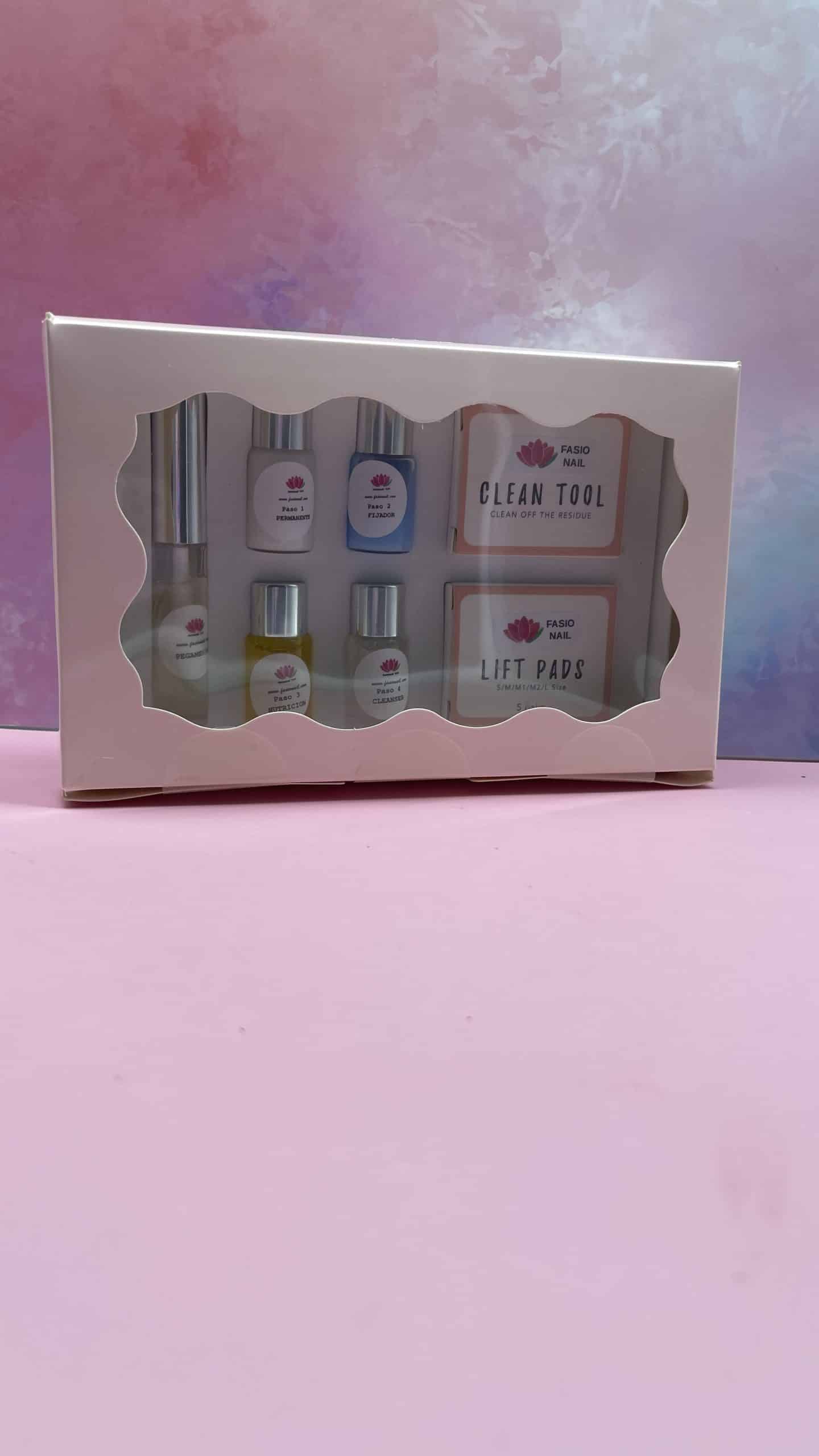 Kit de lifting completo, con todos los pasos, incluye los moldes de silicona y las herramientas de limpieza