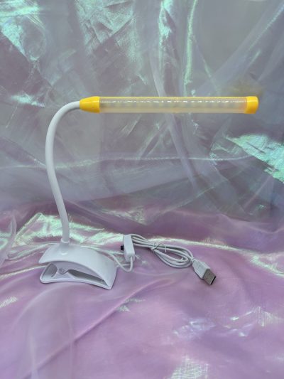 FLEXO LED CON PINZA AMARILLO