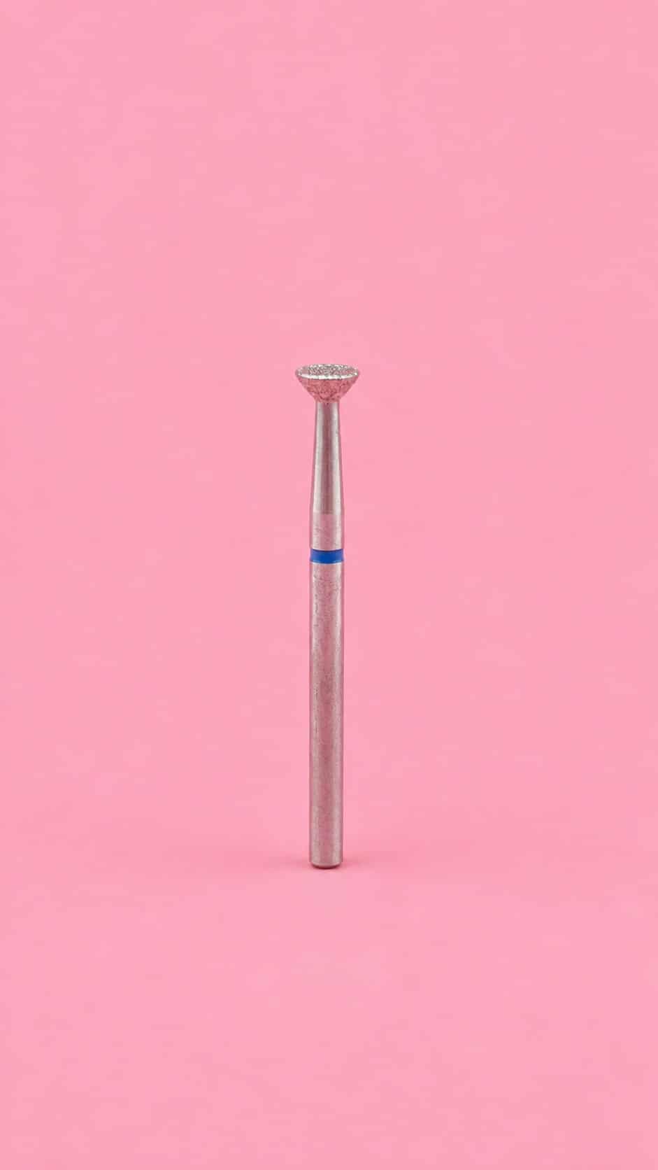 Broca de diamante con forma de cono invertido para torno de uñas
