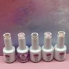 Base rubber efecto brillo de colores